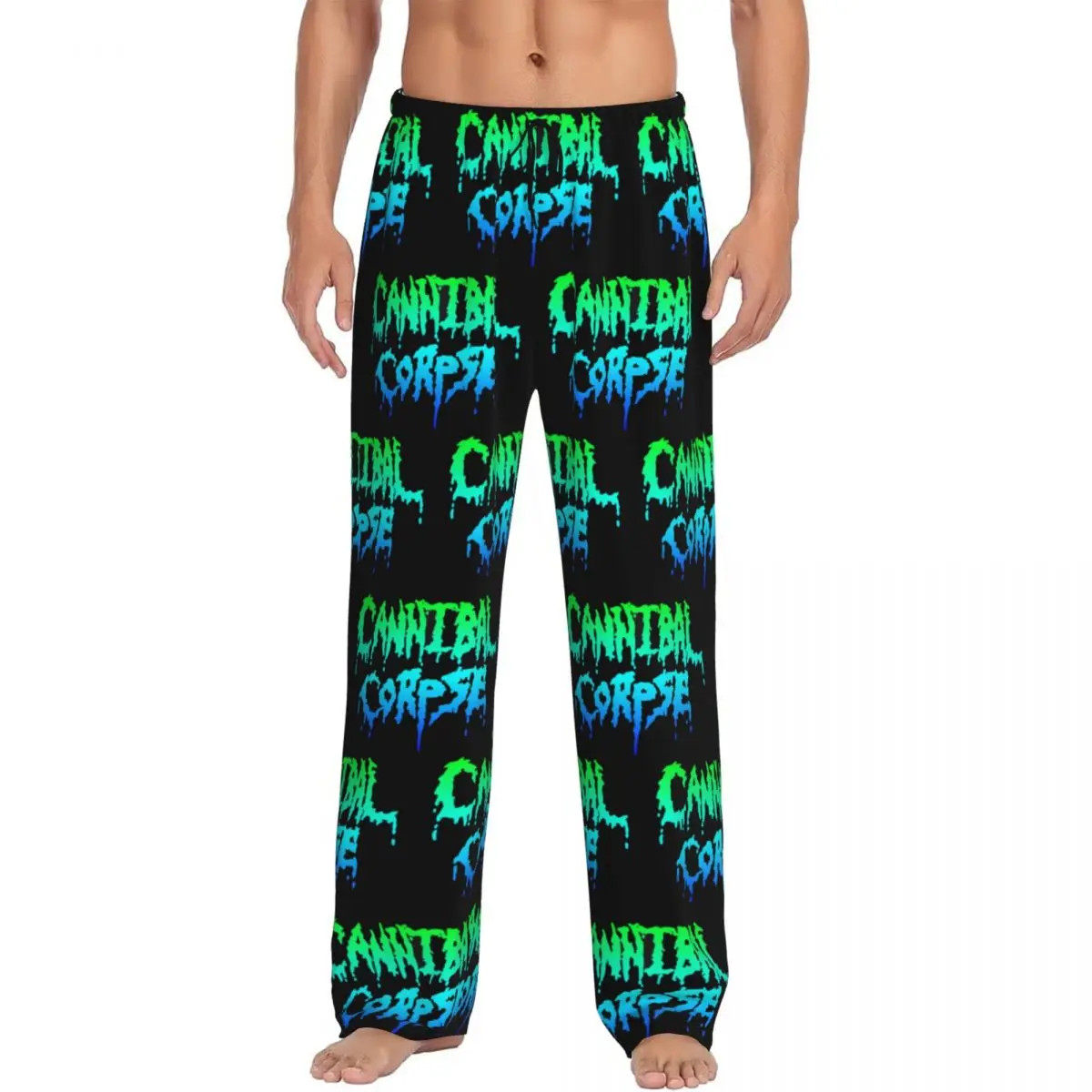 

Custom C-Cannibals C-Corpses Logo Hot Pajama Pants Men Lounge Sleep Drawstring Sleepwear Bottoms with Pockets