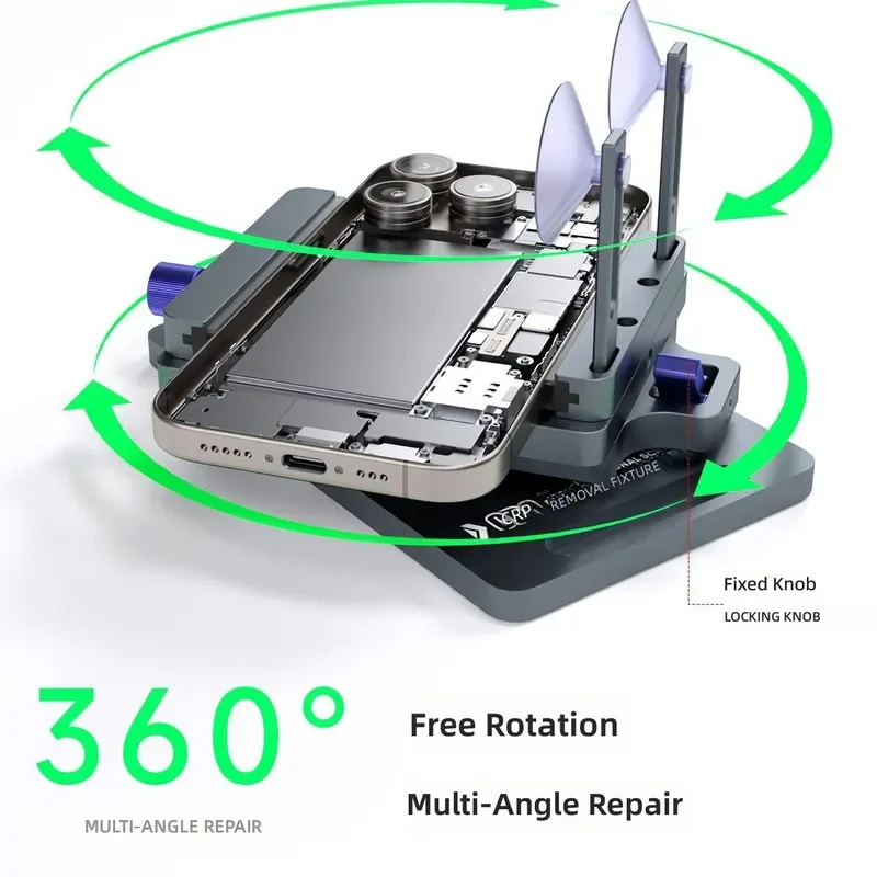 for Repair guy CP8 Multi-functional Screen Remover Mobile Phone Repair Fixture 360 Degree Rotation Pressure Maintenance Tool