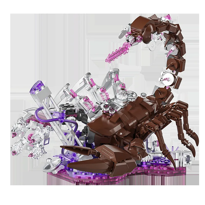 Mechanical Desert Giant Scorpion Simulated Insect Model Building Blocks Birthday Holiday Gift for Boy Kid Furniture for Display