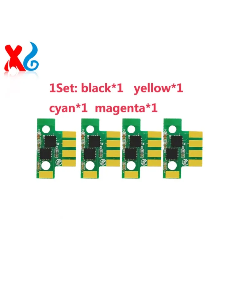 Puce de cartouche de Toner 3K 2.3K, 4 pièces, pour Lexmark CS317 CS417 CS517 CX317 CX417 CX517 CS317dn CS417dn CS517de CX317dn CX417de CX517