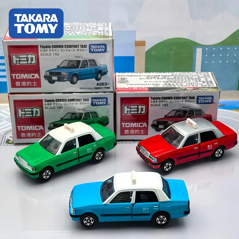 

Новая модель Takara Tomy Tomica Toyota Crown Comfort Hong Kong Taxi, миниатюрная литая металлическая модель автомобиля, подарок на Рождество для мальчиков