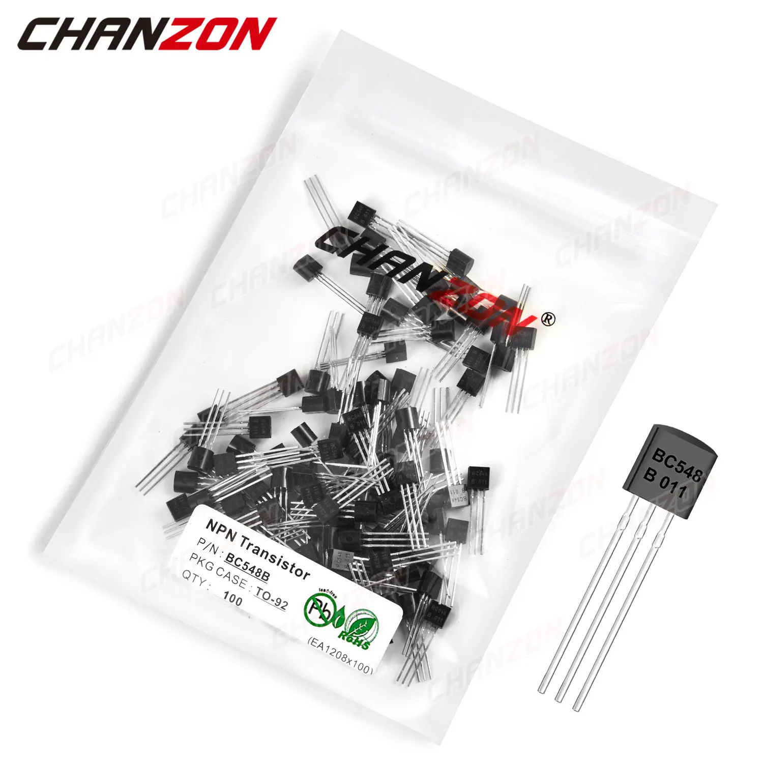 100Pcs BC548B TO-92…