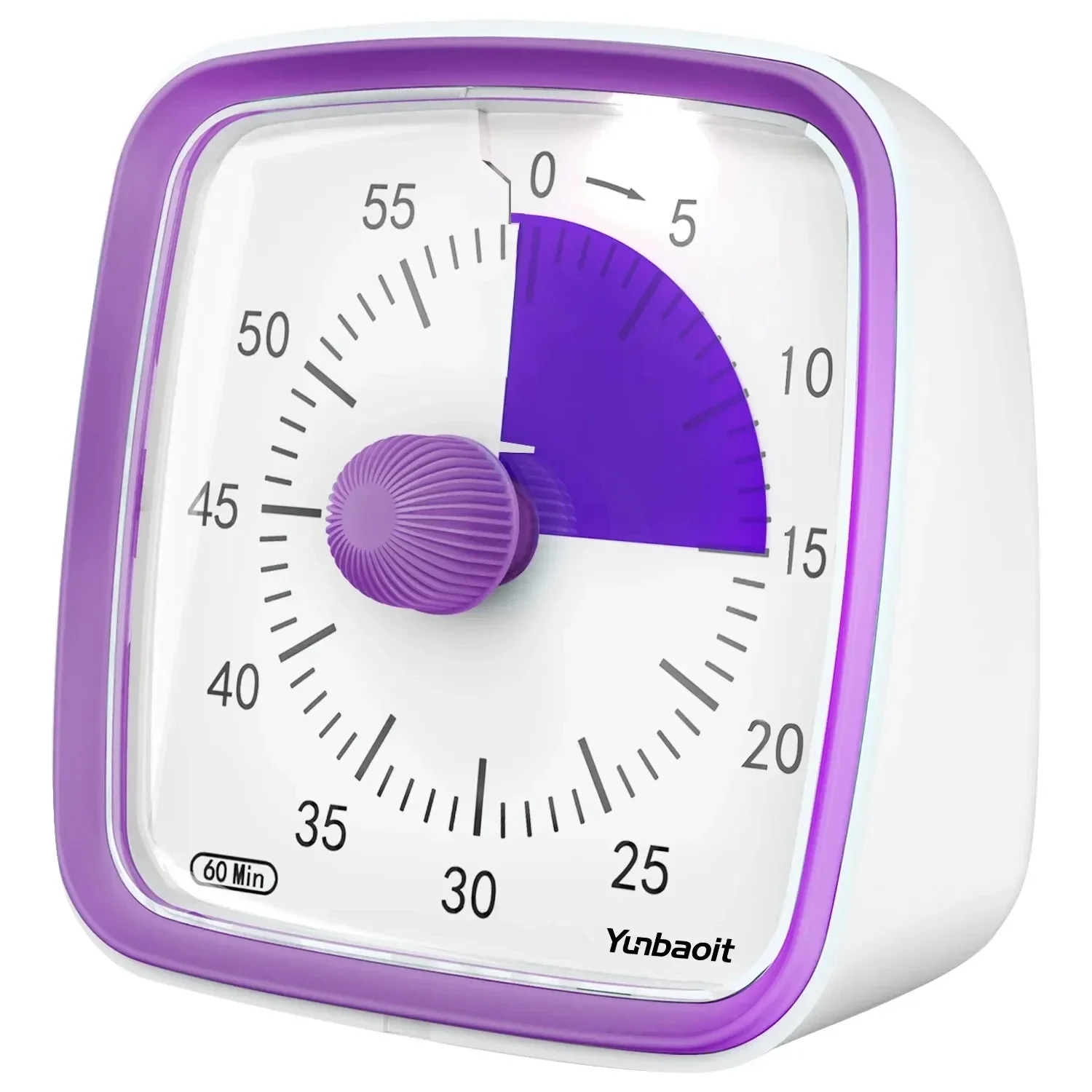 Visual Timer with Night Light 60 Minute Countdown Timer for Kids and Adults Silent Timer for Home Kitchen or School