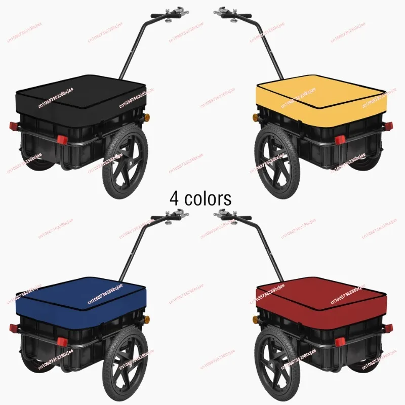 Folding Removable Bike Trailer Colored Field Trip Camping Pet Mountain Bike Trailer