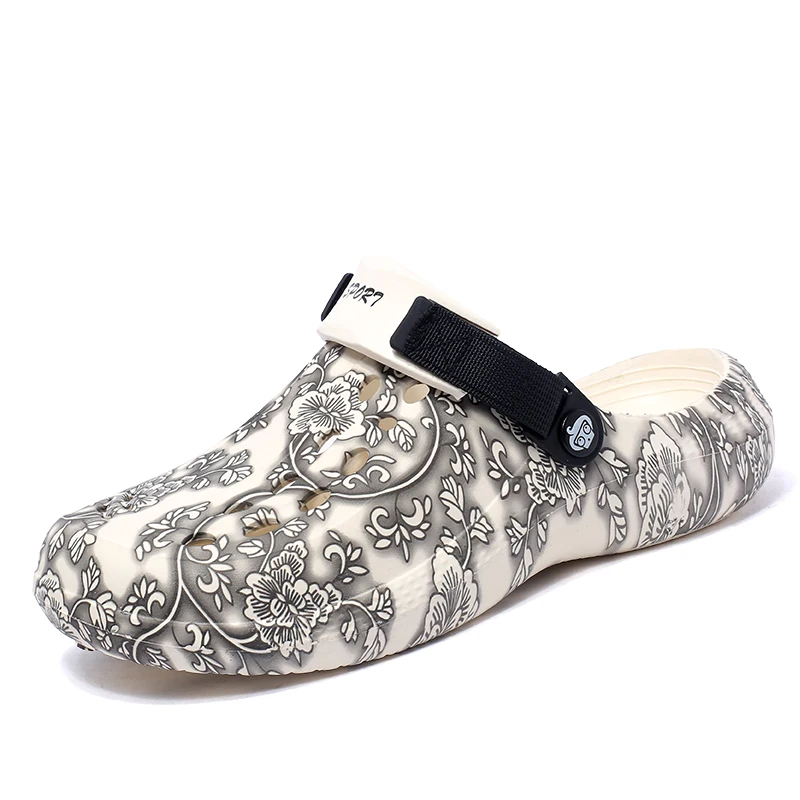 

Men's shoes, fashionable slippers, perforated shoes 40-47