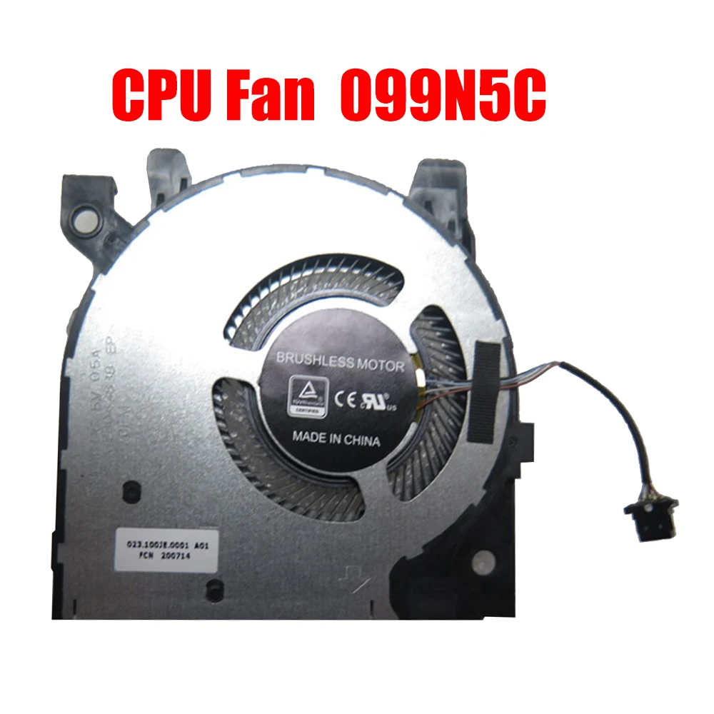 

Laptop Fan For DELL For Inspiron 13 7300 7306 2-in-1 099N5C 99N5C EG50040S1-CK60-S9A 09NRGK 9NRGK EG50040S1-CK50-S9A New