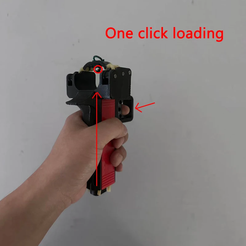 

Creative 3D Printing Outdoor Portable EDC Automatic Loading Rapid Fire Slingshot Camping Hiking Hunting Tool