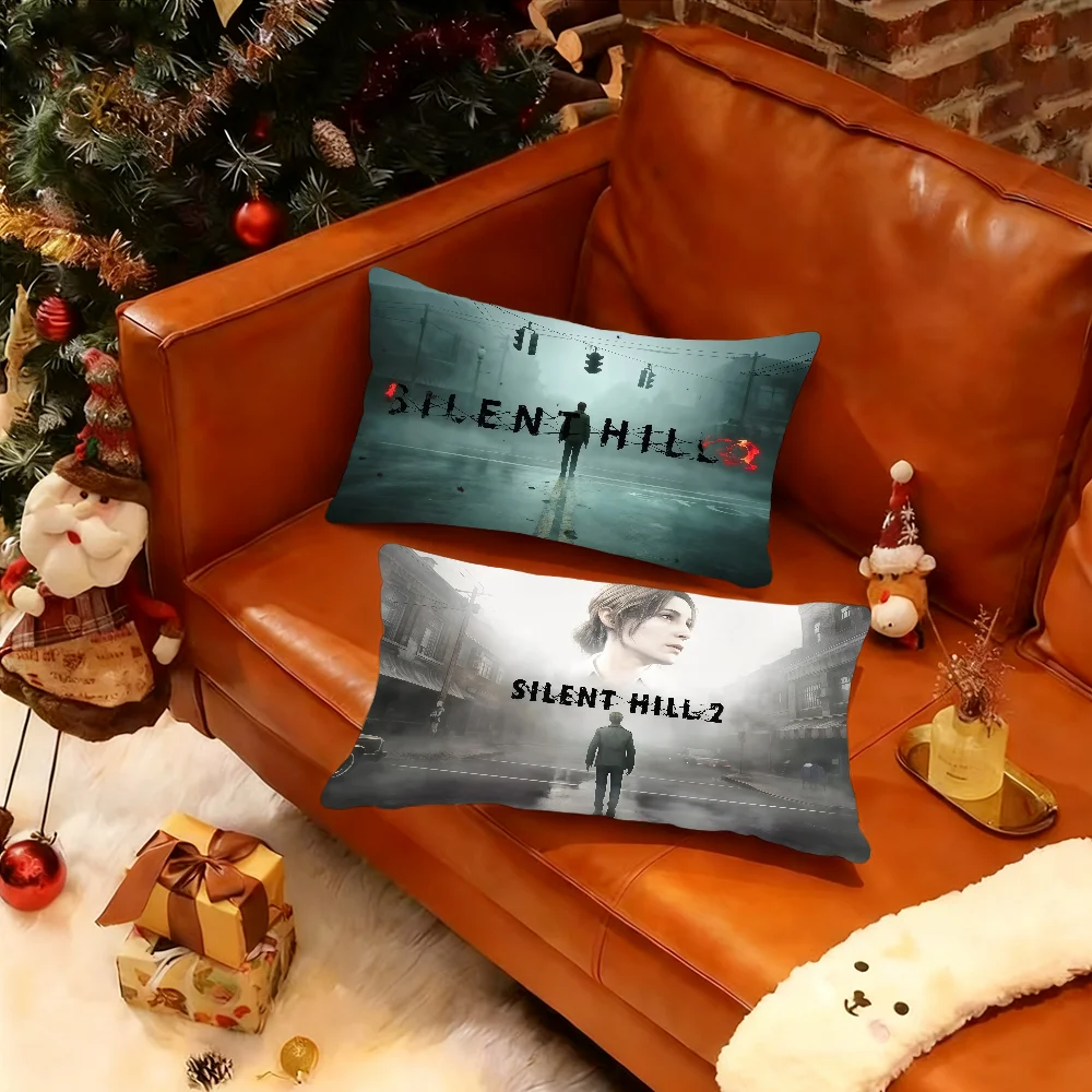 Classic Horror Survival Game Silent Hill 2 cushion cover Rectangle Pillow Case Printing Bedside Sofa Room Decoration Pillowcase