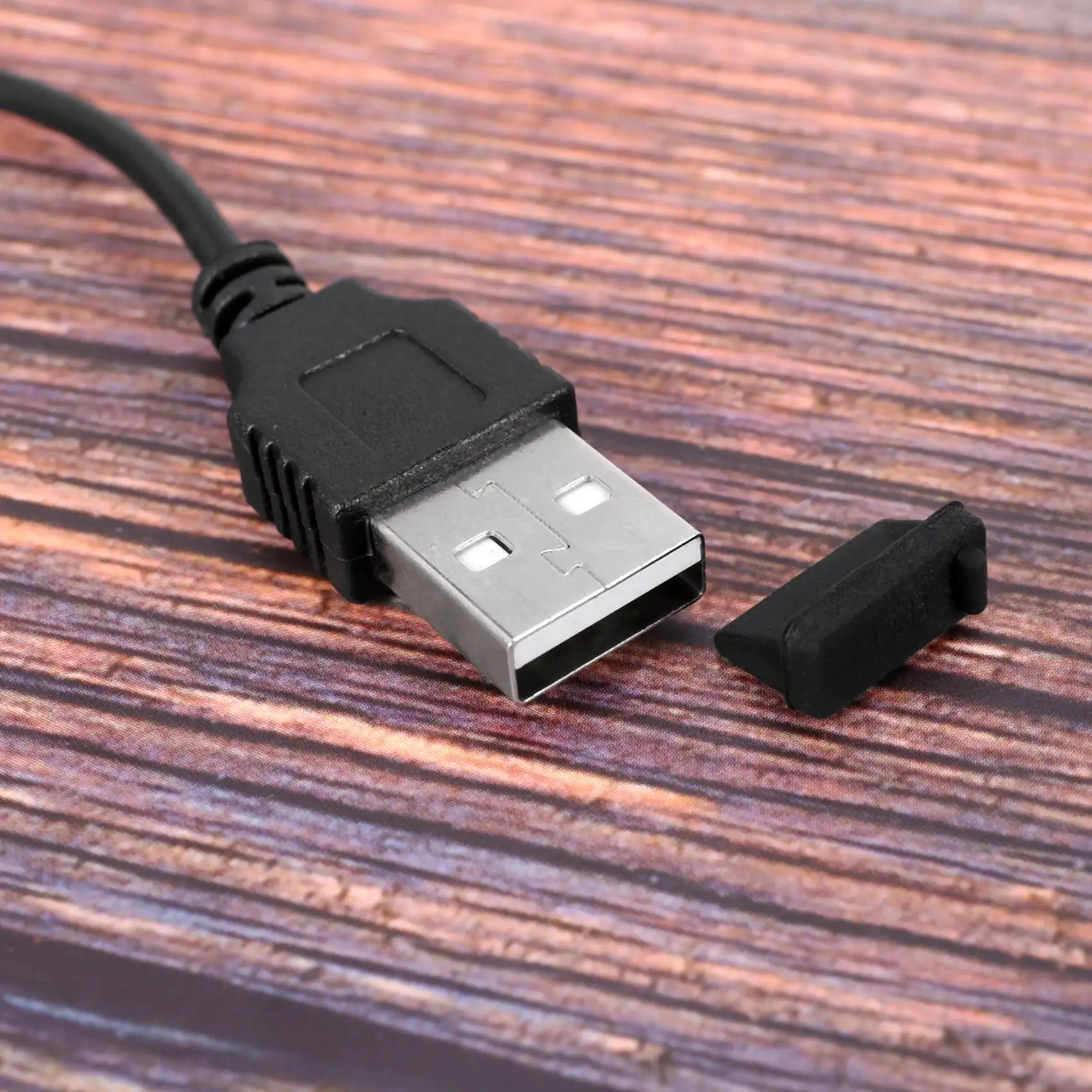 10-częściowa silikonowa wtyczka portu USB pyłoszczelna wtyczka zatyczka zabezpieczająca czarna