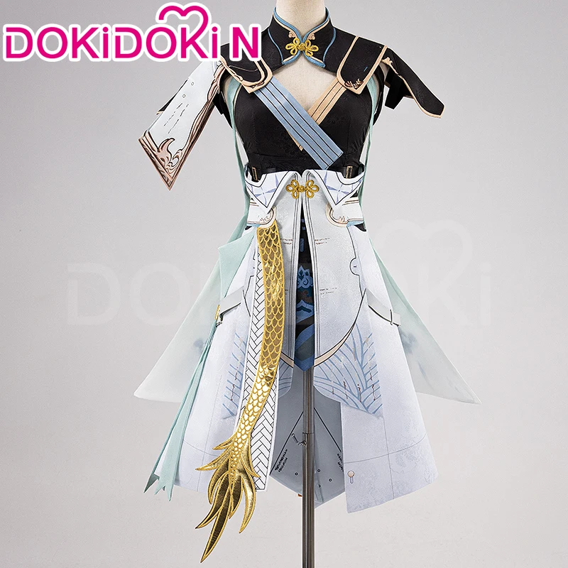 Jinhsi Cosplay Costume Game Wuthering Waves【XS-3XL】DokiDoki-N Women Christmas Costume Cute Dress Jinxi Jinhsi Cosplay Plus Size