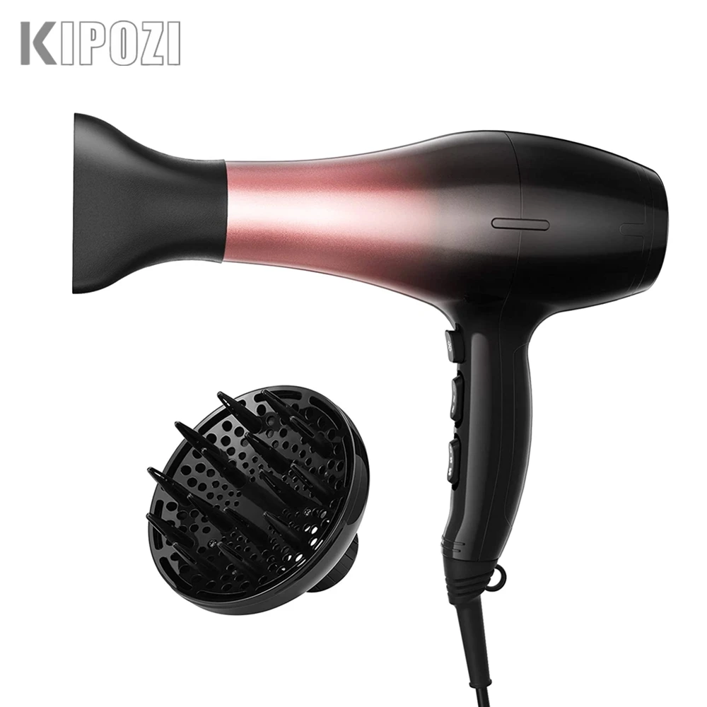 KIPOZI Professional Hair Dryer 2200W High Power Negative Ionic Blow Dryer Fast Dry Salon Grade Powerful Hairdryer Hair Care