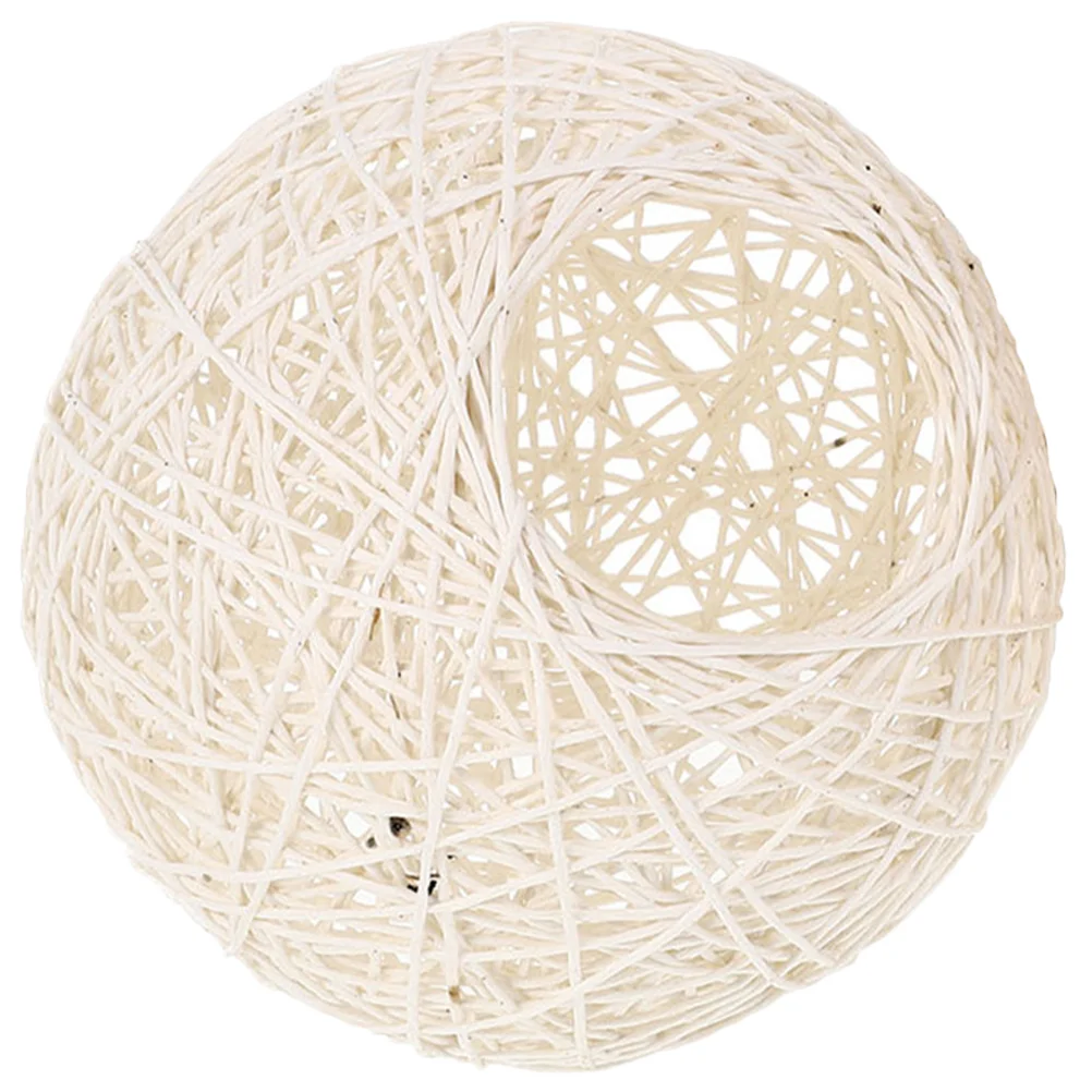 Lampshade Rustic Style Cover Pendant Light Wicker Decorative Shades Cotton Linen Rattan For ceiling