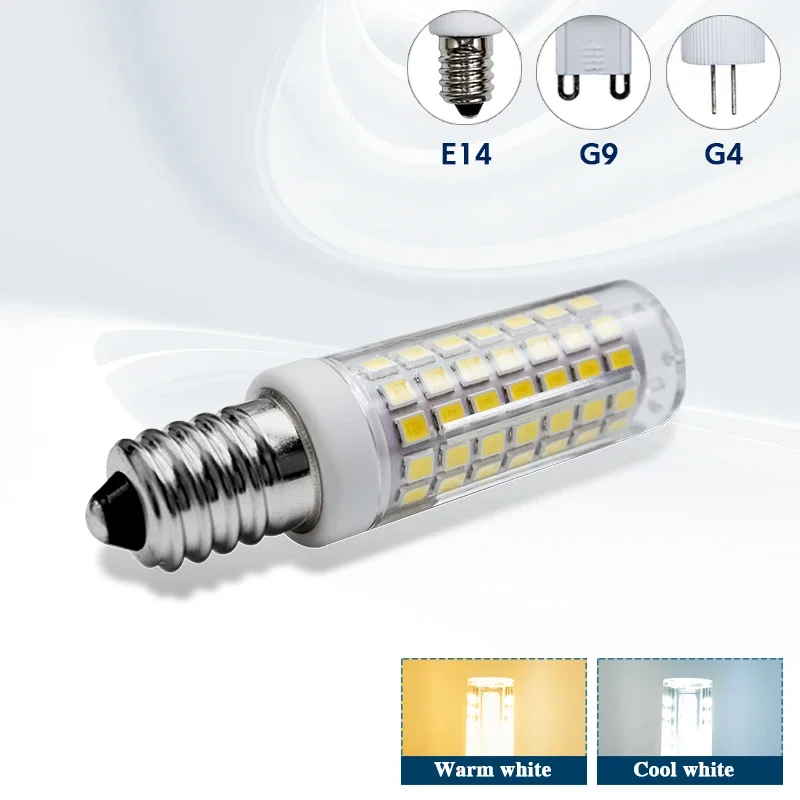 Imagem -04 - Lâmpada de Milho Led E27 g9 3w 5w 9w Smd 2835 ca 220v Candelabro de Holofotes Lâmpadas de Vela