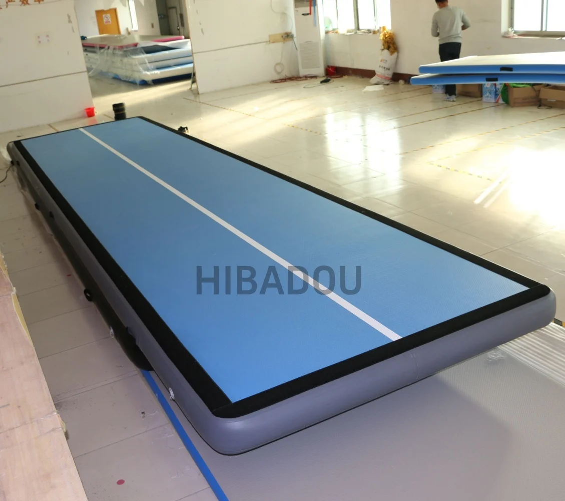 Opblaasbare Lucht Gymnastiek Mat 6x1x0.2m Training Tumbling Mat Tumble Tracks Luchttrainingsmatten met Elektrische Luchtpomp