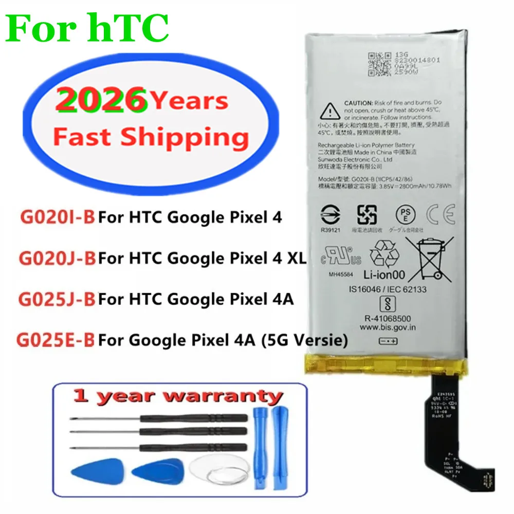 Batería Nueva para Teléfono G025E-B G025J-B para HTC Google Pixel 4XL 4 XL Pixel4 XL Pixel 4A 5G G020I-B G020J-B