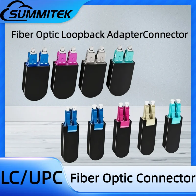 Adaptador de Loopback Óptico SUMMITEK SC/UPC LC/UPC, Conector de Circuito Óptico SM/MM para Teste de Sinais Ópticos