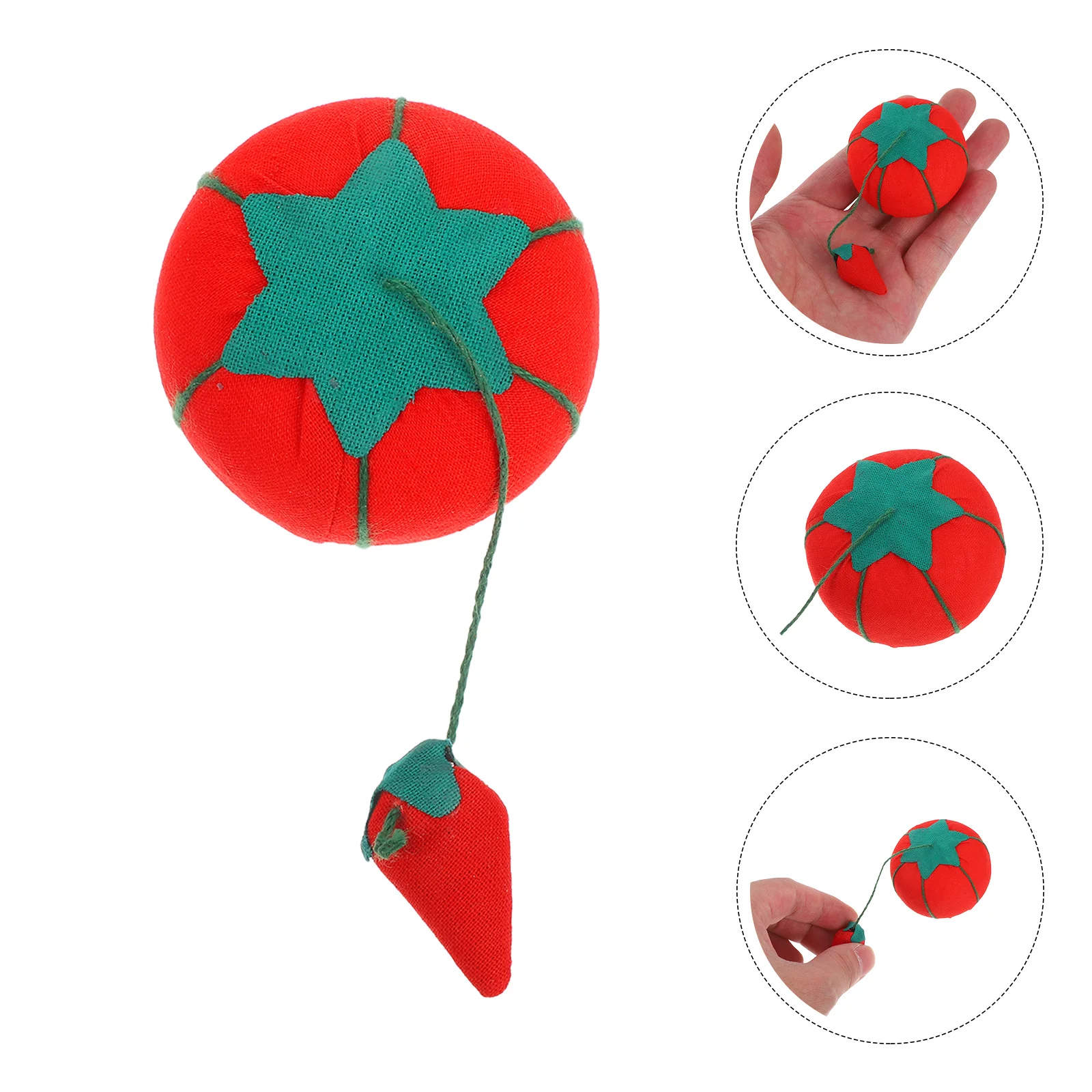 

10pcs Tomato Shaped Pin Cushion For Sewing Craft Diy Stitch Storage Portable Needle Holder Gift Handicraft Tool Sewing