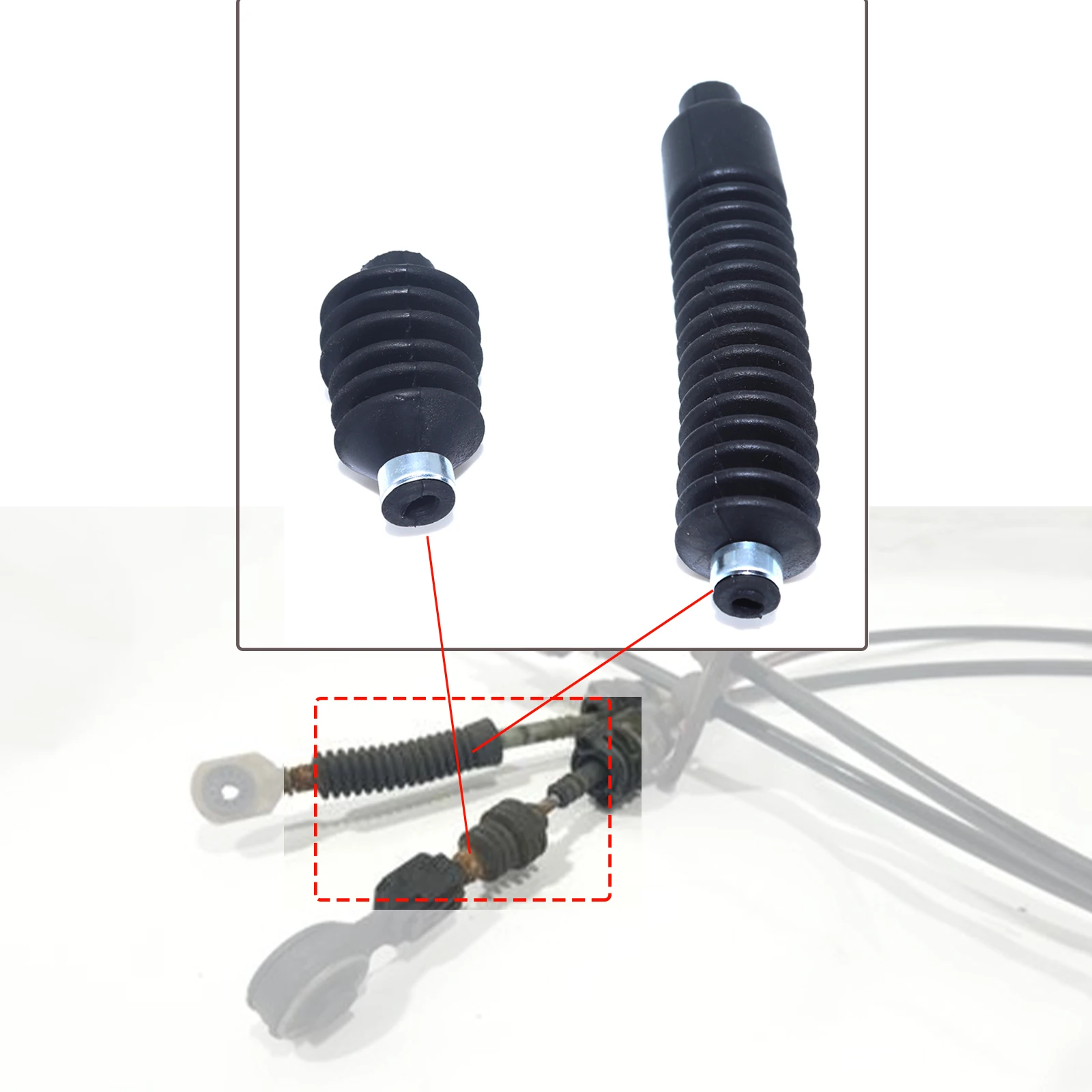 Shift Cable Linkage Control Shifter Lever Joint End Sealing Gaiters Bush Rod Connect Sleeve For Ford Focus Fiesta Fusion C-Max