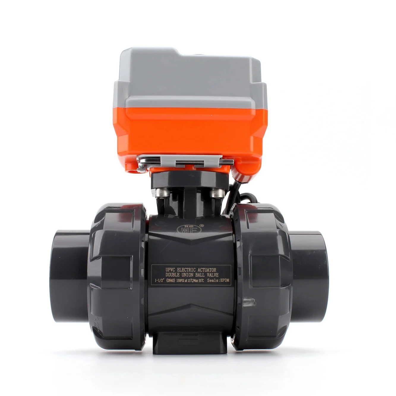 

Промышленный шаровой кран с электроприводом DIN/JIS/ANSI UPVC/CPVC/PPH SCH80 с кронштейном, EPDM/OEM, 1/2"-3", 150PSI