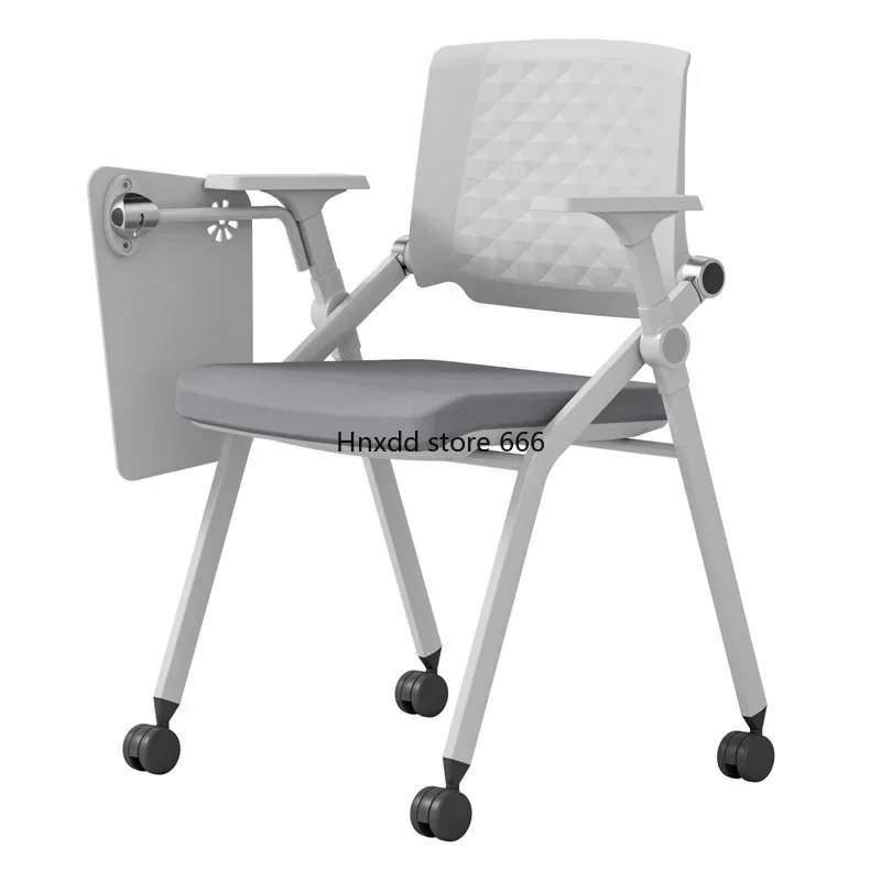 Folding training chair with writing board pulley mobile conference table and chair integrated