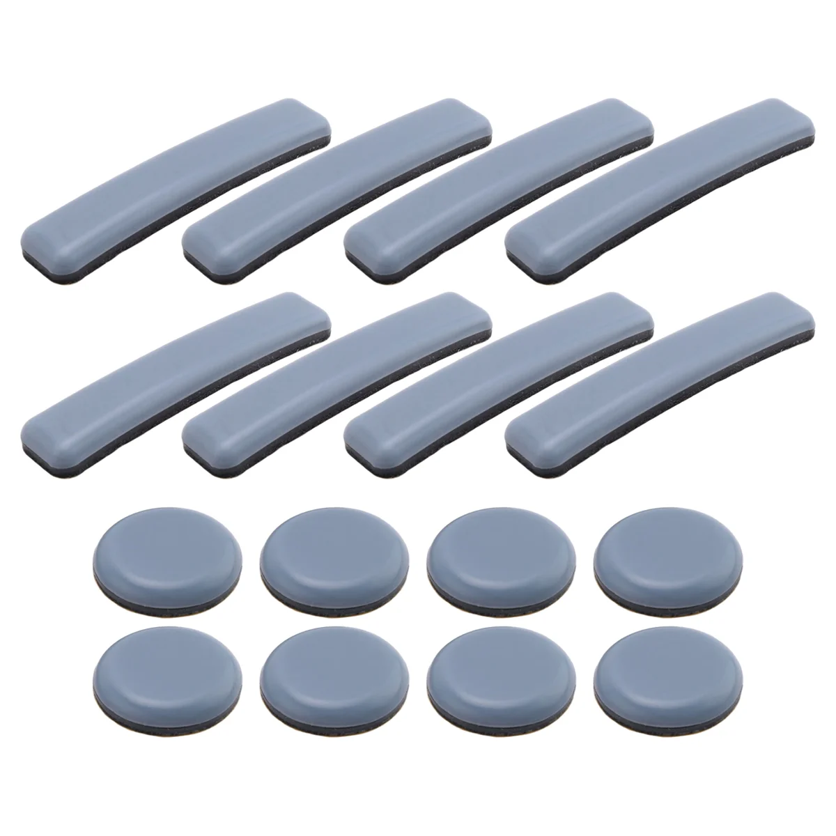 AA26P 16 قطعة أثاث ينزلق PTFE المتزلجون أثاث ذاتي اللصق ينزلق مجموعة مربعة مستديرة للأثاث سهلة المحركات
