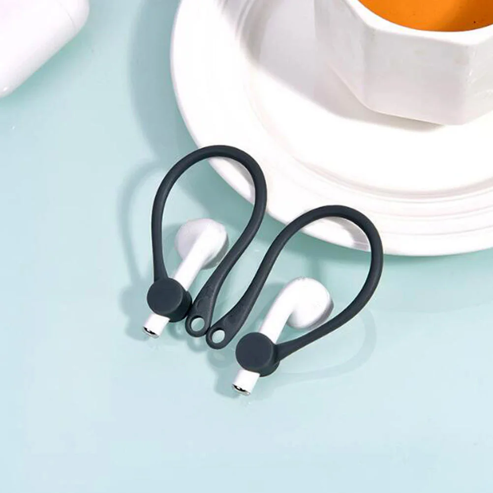 

2Pairs Earphone Ear Hooks Protective Holder Secure Fit Earhooks for Wireless Sports Anti-Lost Earphones