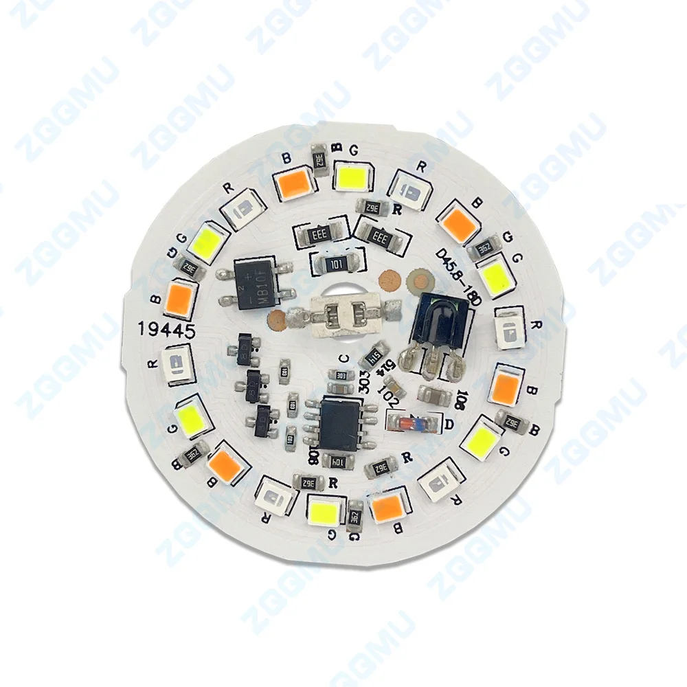 5V 220V Koraliki do lampy LED z pilotem PCB Płytka źródła światła Odpowiednie dla majsterkowiczów Kolorowe gradientowe okrągłe źródło światła