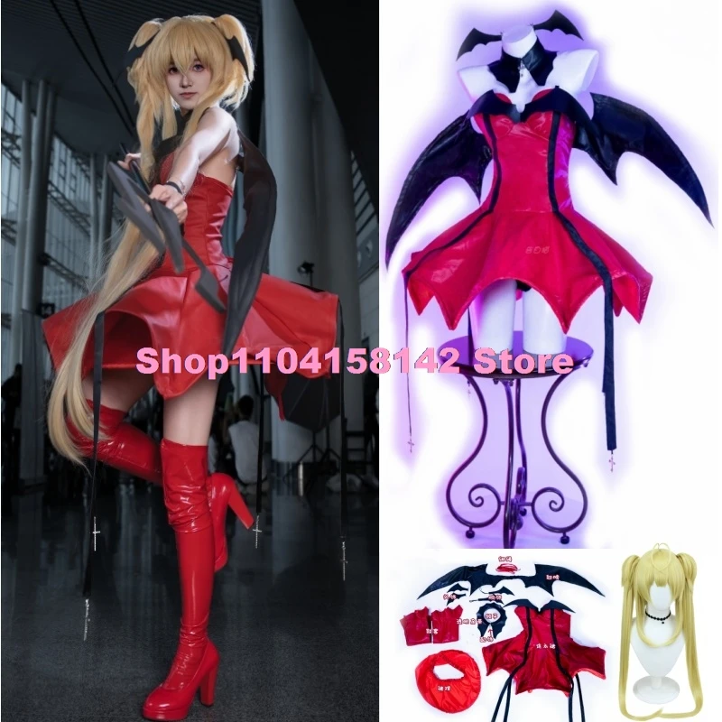 Anime Shugo Chara Cosplay Tsukiyomi Utau Kostuum Kleding Pruik Uniform Cosplay Lolita stijl Halloween Party Vrouw Koakuma