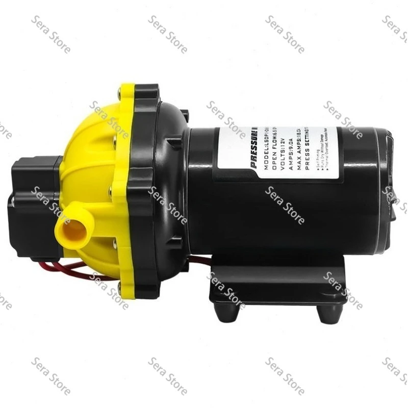 51 High Pressure Diaphragm Pump - 12V/24V Large Flow Water Pump for RV, Yacht, Agricultural Irrigation & Deck Washing