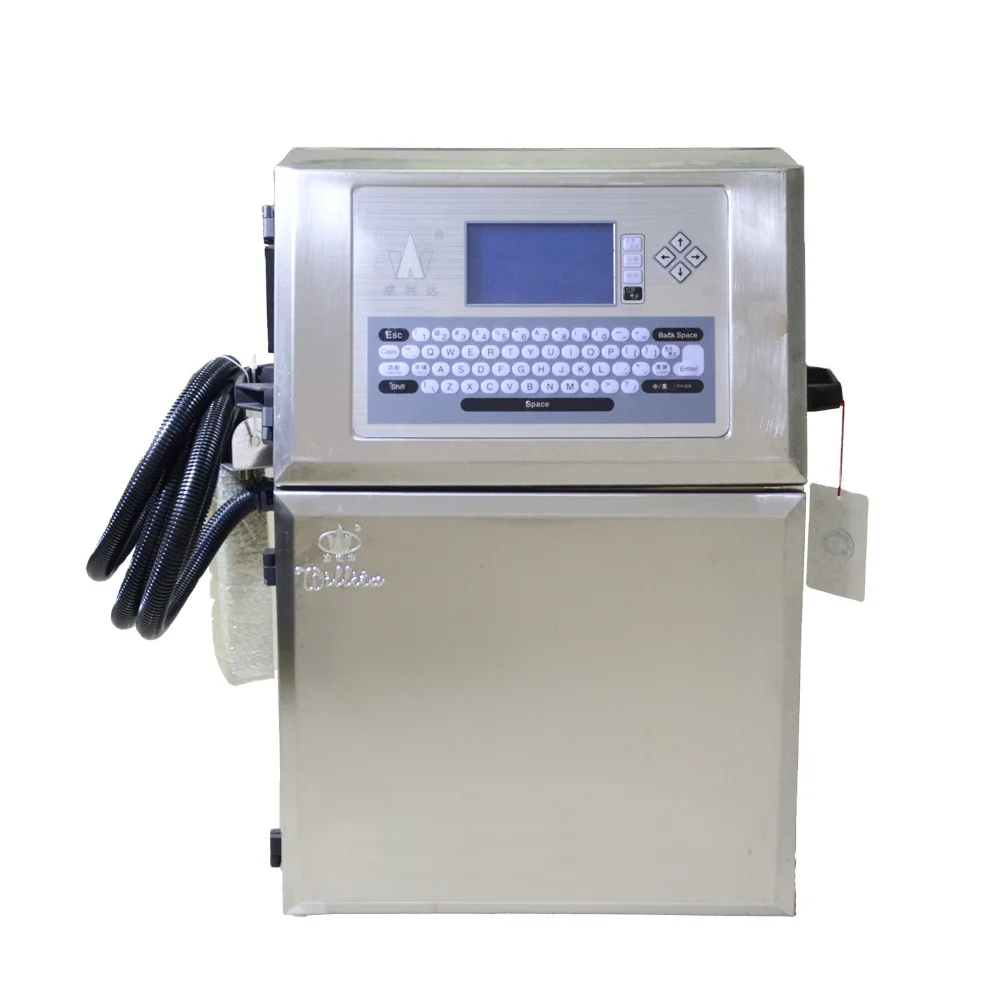Small Character Inkjet Printer Printing 4 Lines Batch Number Expiry Date On The Bottle,glass Printing Machine For Sale