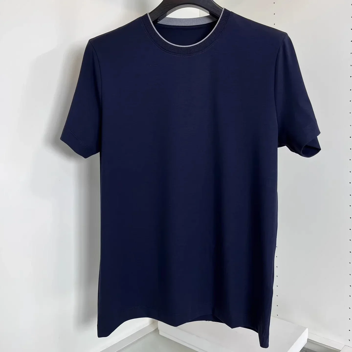 BC Italian Casual Embroidery Crew Neck Short Sleeve Men's Old Money Wind T-Shirt