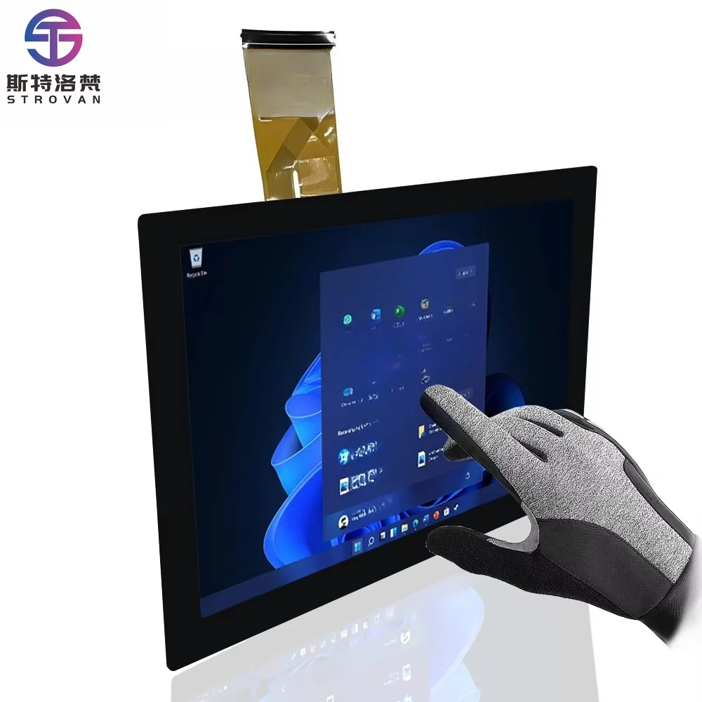 Customized 15.6 Inch 10 Touch Points USB  Optical Bonding Capacitive Waterproof TFT Touch Screen LCD Display Module