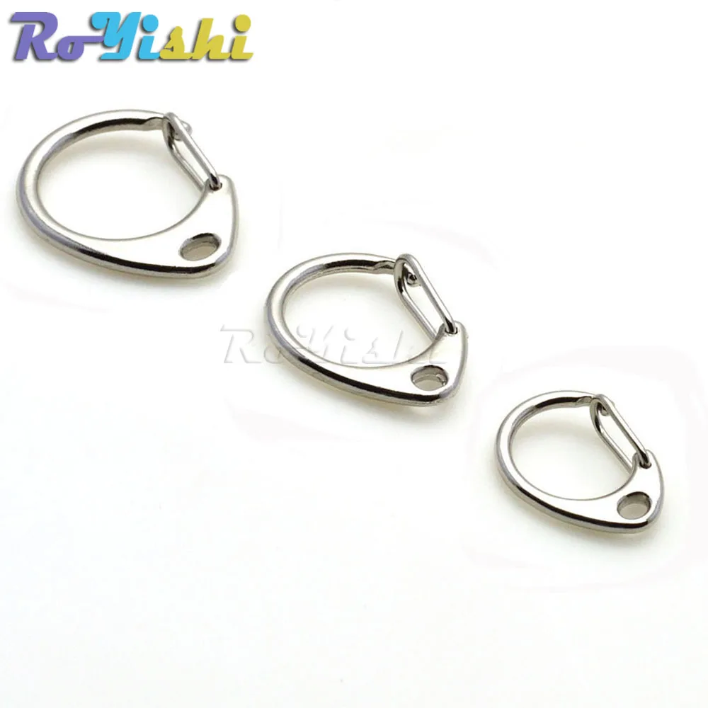 10pcs/pack Keyrings Silver Keychain Split Ring High Quality Key Chains DIY Making Accessories