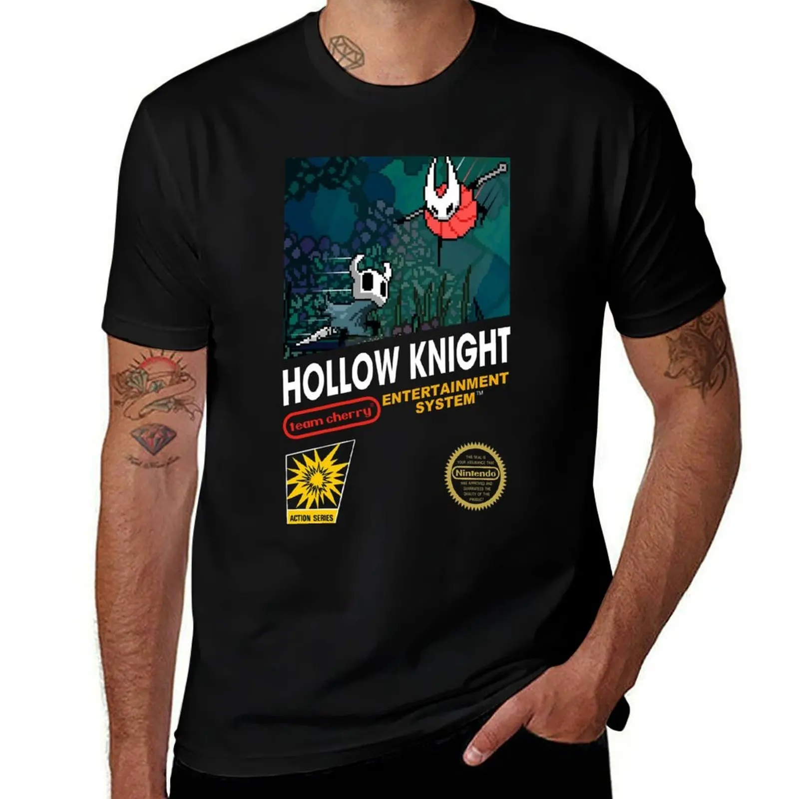 

Entertaiment System Art The Hollow Knight Adventure Game T-Shirt man t shirts graphic essential t shirt T-Shirt