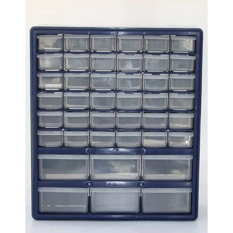 Plastic Drawer Hardware Parts Storage Box Multi-grid Drawer Parts Box Wall-mounted Screw Classification Component Box Tool Case