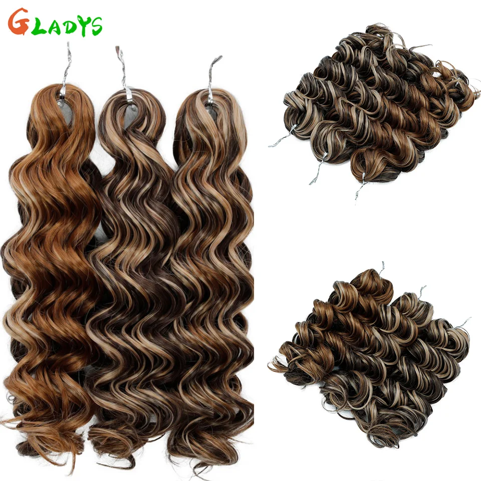 12 Inch Short Synthetic Crochet Hair Extension Body Wave Braiding Hair Extension Highlight Color Hair Extensions For All Seasons