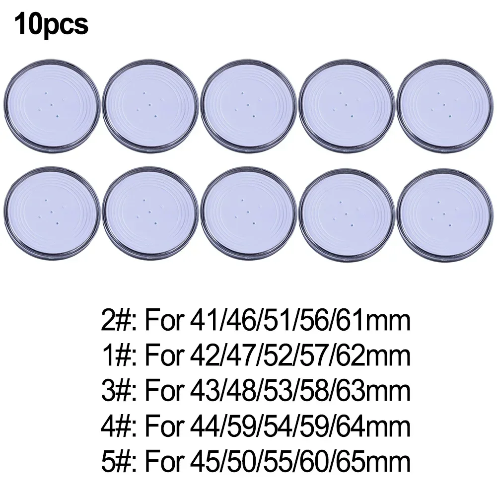 10pcs 70mm Transparent Round Coin Box Capsules Storage Coin Medal Collection Display Box Case Holder Containers Home Supplies