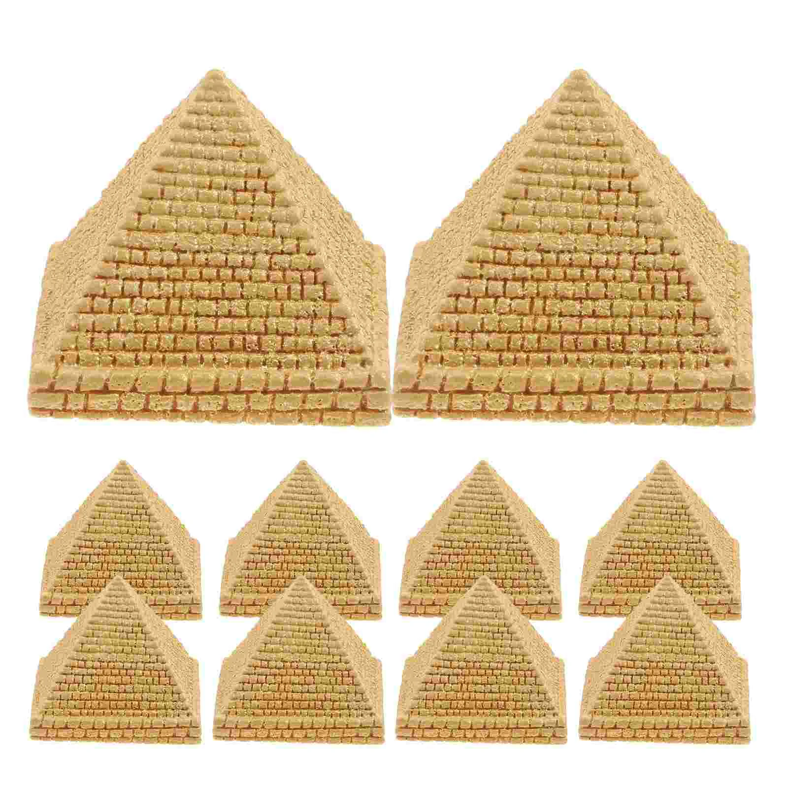 

Pyramid Model Toy Ancient Egyptian Figurines Resin Crafts Building
