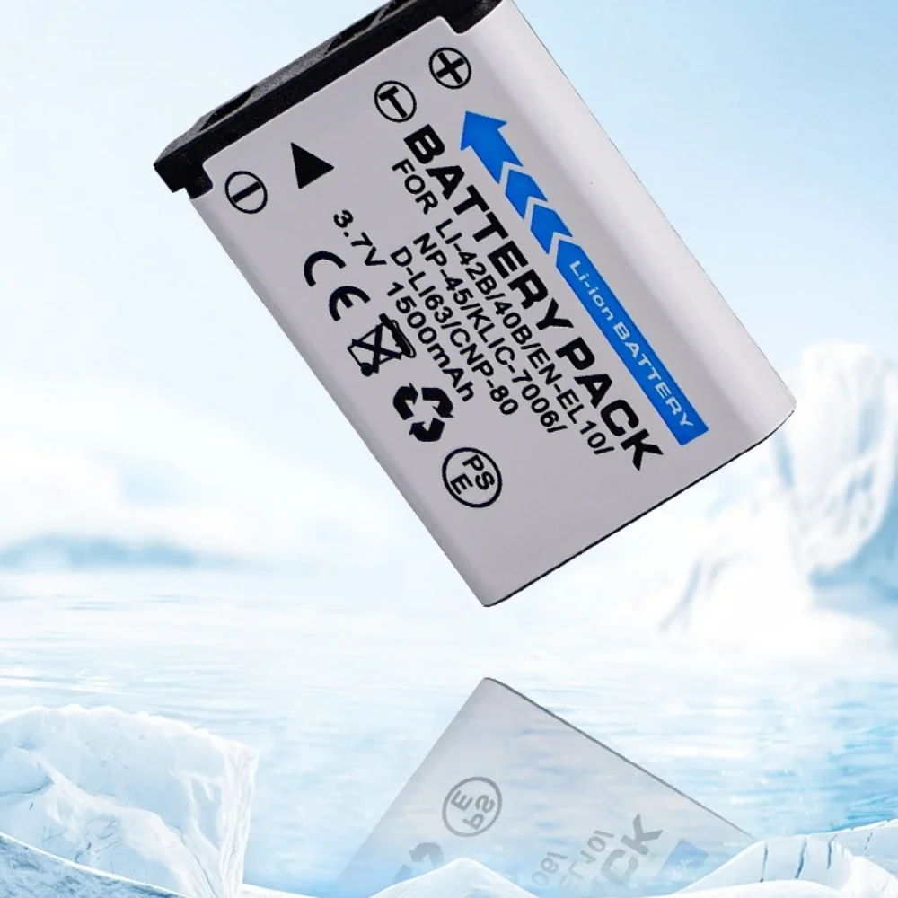 Akumulator do aparatu cyfrowego NP-45 1500mAh, akumulator NP-45, kompatybilny z Canon KLIC-7006 D-LI63 EN-EL10 NP-80 LI-42B/40 — zdjęcie produktu 4