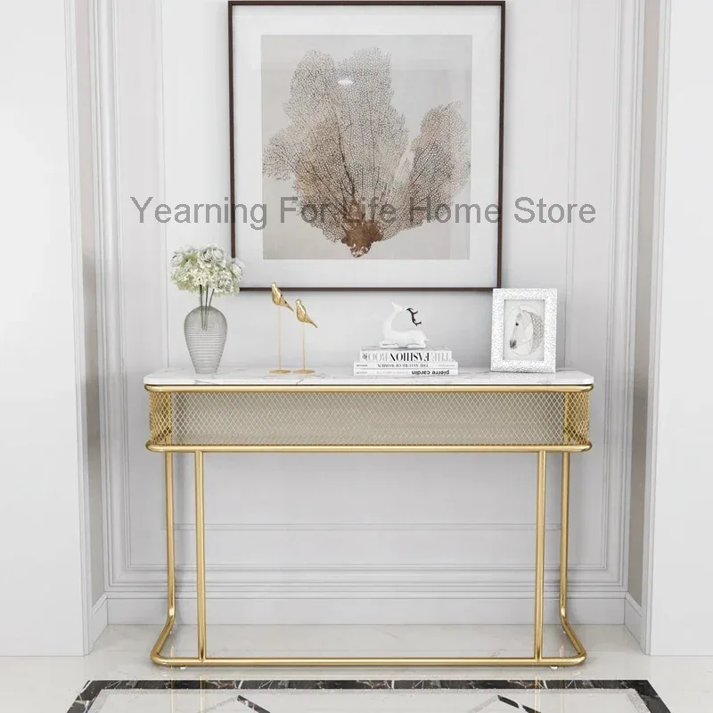 

Trendy Simple Corner Table Beauty Nordic Modern Luxury Console Table Quality Minimalist Mesa De Entrada De Pasillo Furniture