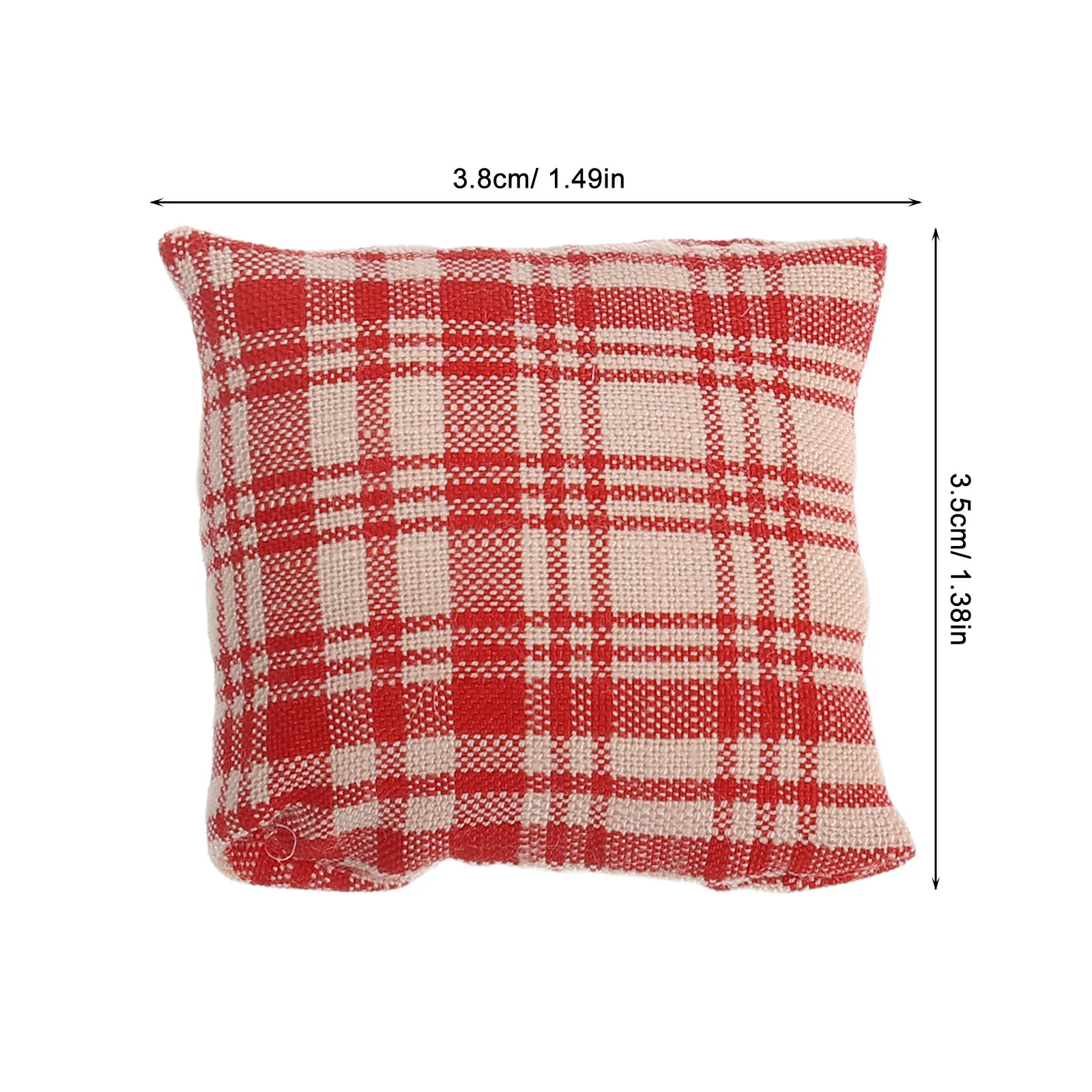 4Pcs Tiny Couch Pillow Miniature Decorative Pillow for Dollhouse Sofa Bed Mini House Setting Compact Soft Cotton Breathable