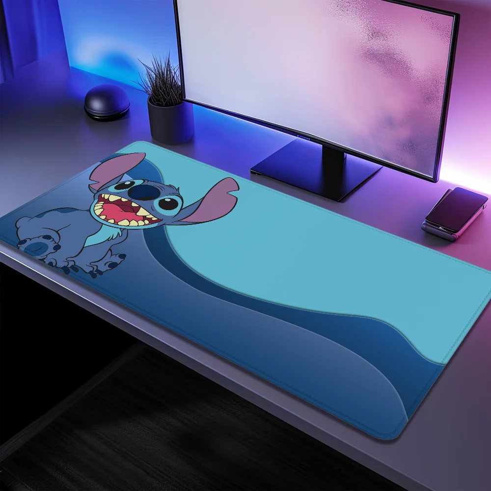 Simpatico tappetino per mouse grande Xxl Accessori da gioco Stitch Armadietto per PC Giochi Scrivanie per computer Tastiera per giocatori Tappetino per mouse Tappetini per anime