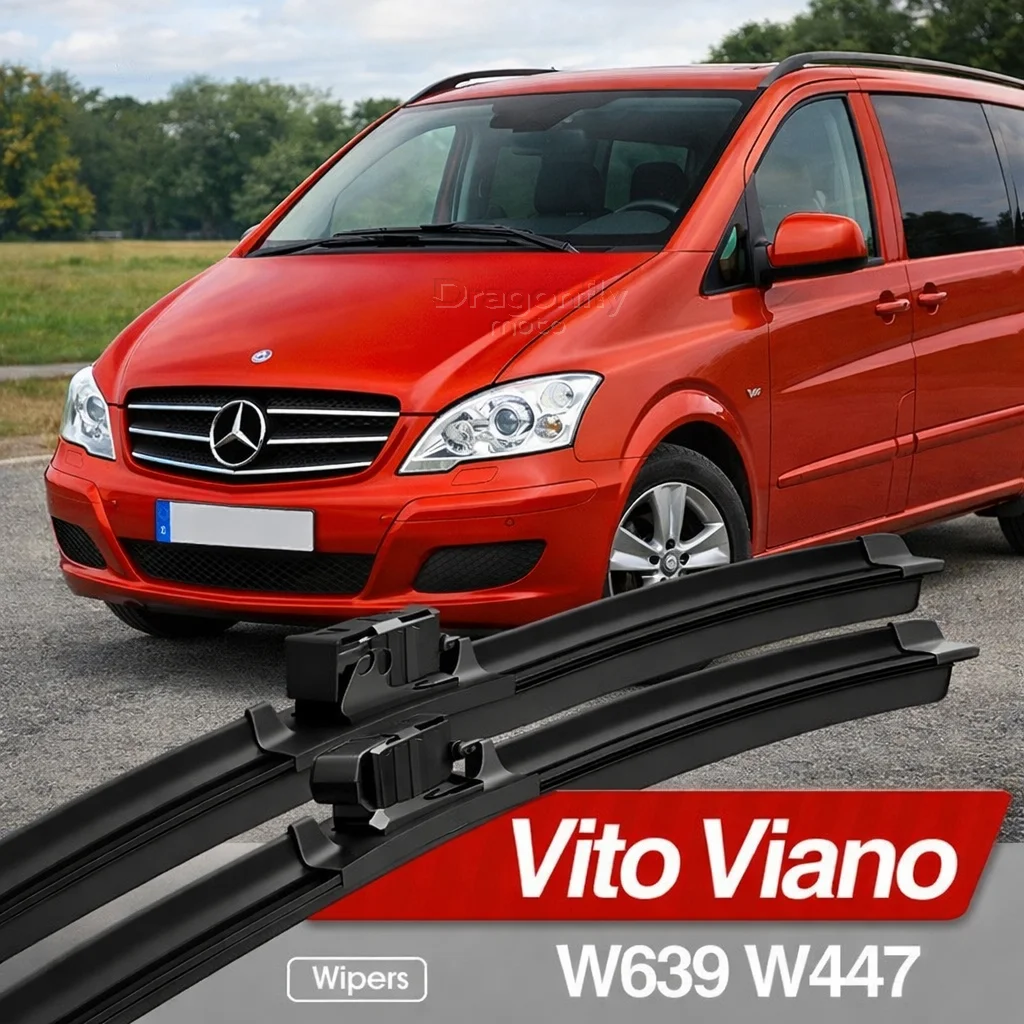 

Front Windshield Wiper Blades 2pcs Windscreen Window Accessories 2007 2021 For Mercedes Benz Vito Viano W639 W447 2006-2022