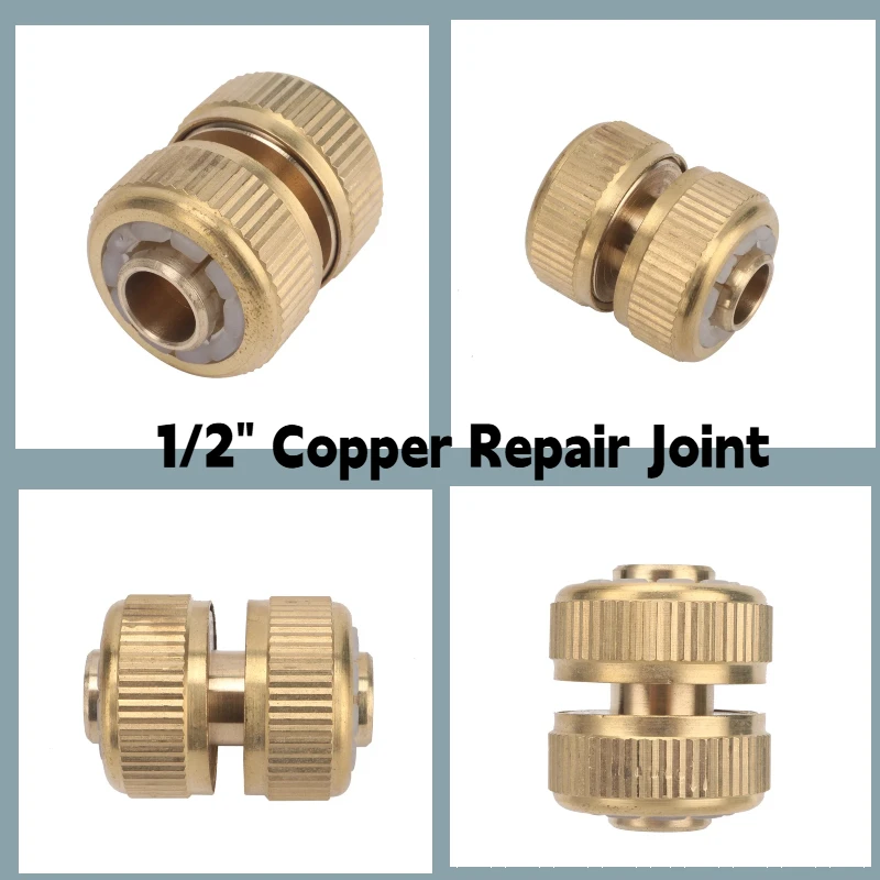 

1/2 "садовый латунный соединитель для шланга, шланг для полива воды, переходник для крана, фитинг для ремонта садовых трубок, фитинги для орошения, адаптер