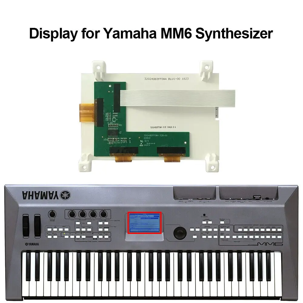 LCD Display for Yamaha MM6 MM8 DGX-205 305 220 230 DGX-620 DGX-630 Synthesizer