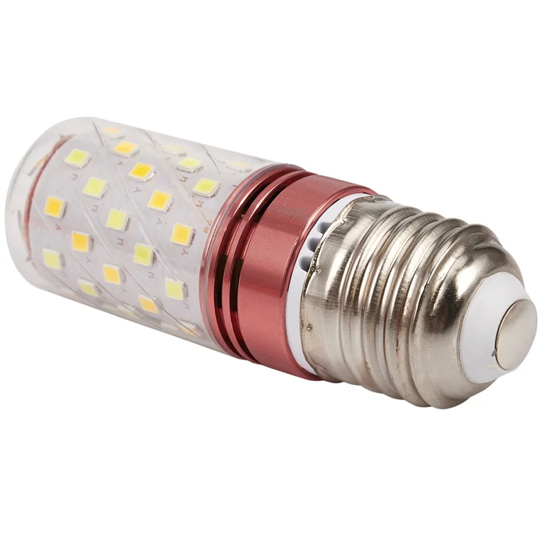 2X 3 temperaturas de color Lámpara de maíz LED SMD integrada E27 AC85V - 265V Luz alta blanca cálida 12W-ABQU