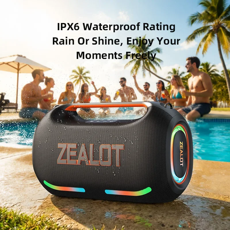 ZEALOT-ZE41 250W Big Power Wireless TWS Subwoofer Bluetooth