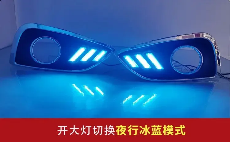 DRL For Hyundai IX35 2010 2011 2012 Car Led Daytime Running Light Front Fog Lamp Modification Dynamic Turn Signal Accessories detail image 8