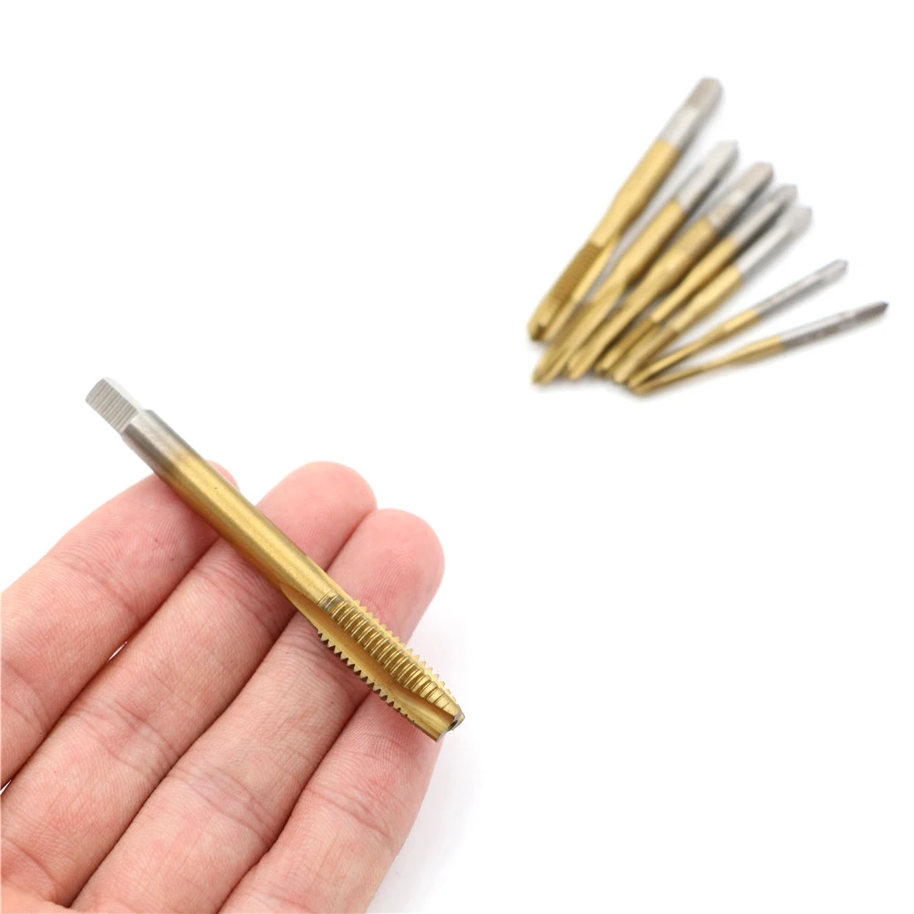 New#1Pc HSS Metric Straight Flute Thread Screw Tap Plug Tap M2/M2.5/M3/M3.5/M4/M5/M6/M8 Metalworking Thread Taps Tool