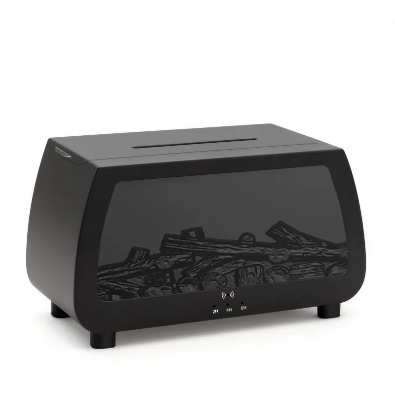 2026 Simulated Fireplace Flame Humidifier Aroma Diffuser Auto Mist Scent Machine Home Fragrance Device